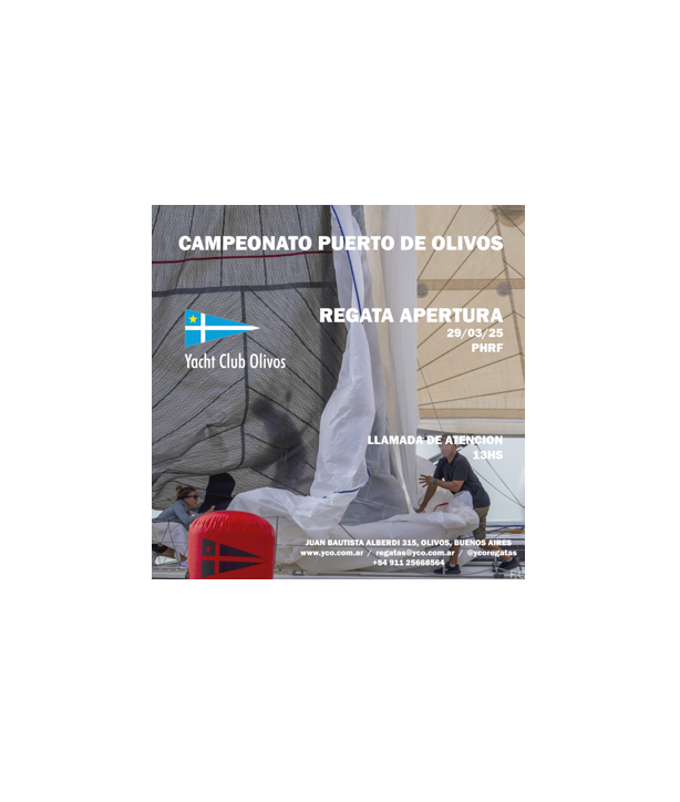 1ºFECHA CAMPEONATO PUERTO DE OLIVOS                         REGATA APERTURA